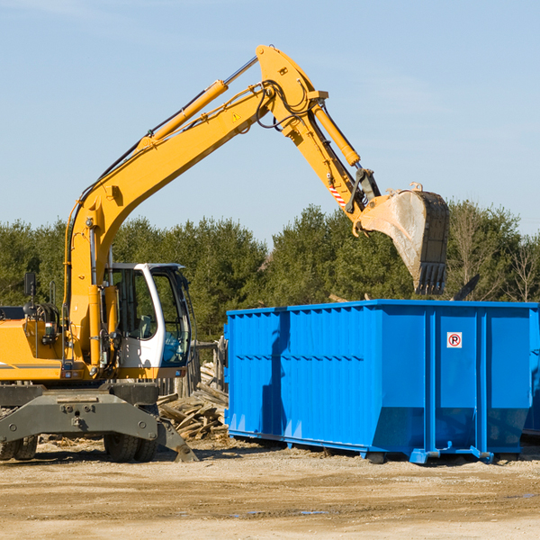 what happens if the residential dumpster is damaged or stolen during rental in Oak Valley TX